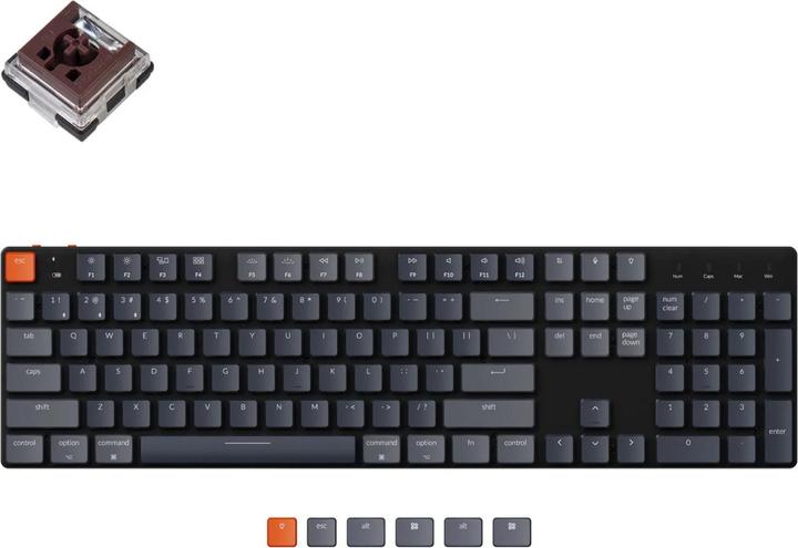 Keychron Key K5 SE (DE, Senza fili, Cablato)