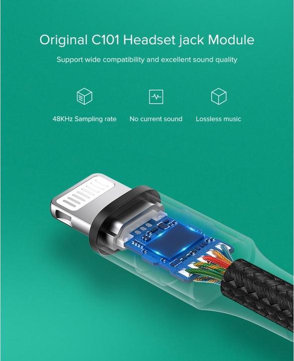 Actual product image Ugreen Lightning to 3.5mm Jack Adapter (Lightning, 3.5mm socket)