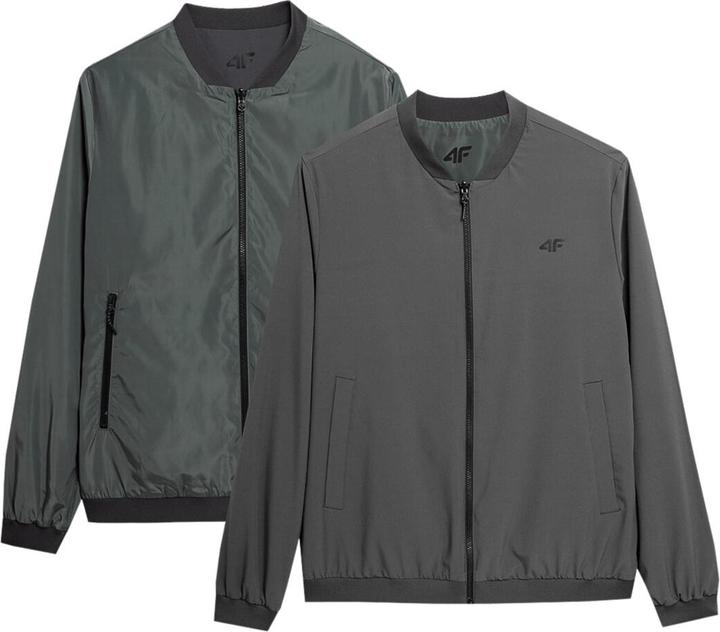 4F Herren Wendejacke M013 oliv/grau SS23TJACM013 44S (2XL) (44)