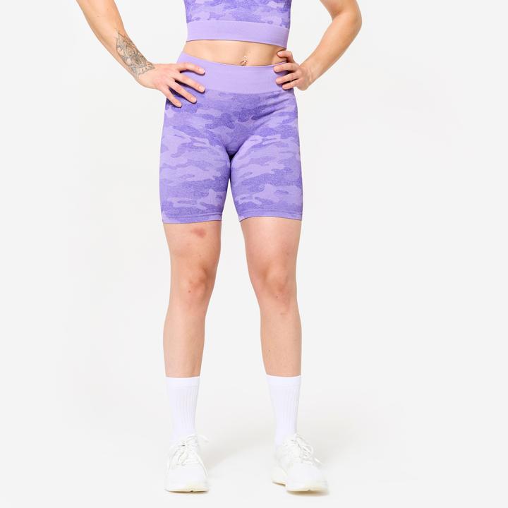 Produktbild Domyos Shorts - violett camouflage (M)