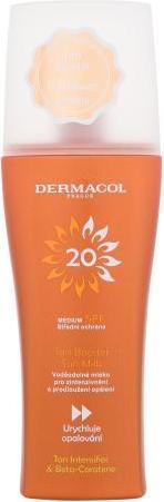 Actual product image Dermacol Tan Booster Sun Milk SPF20 - Protective tanning lotion (Suntan lotion, SPF 20, 200 ml, 150 g)