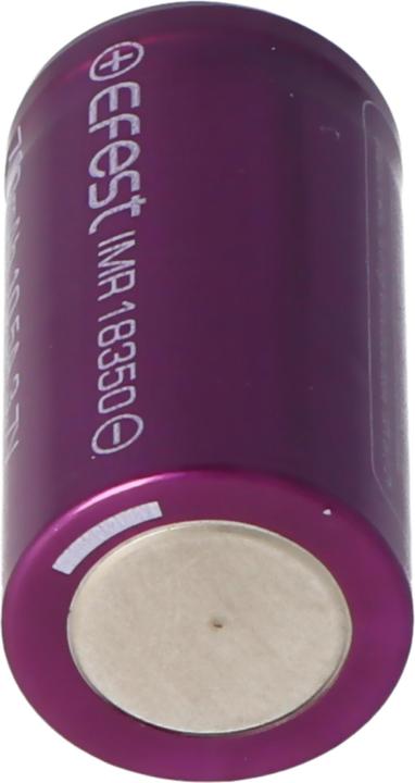 Image du produit Efest Batterie Purple IMR18350 (plus pôle plat) (1 pcs, 18350, 700 mAh)