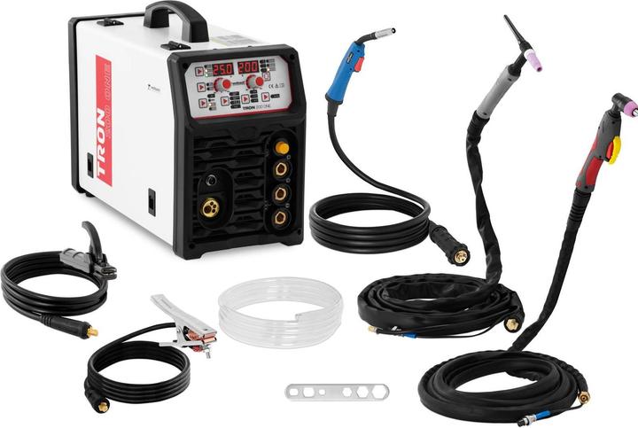 Immagine prodotto Stamos Saldatrice multiprocesso - TIG 200 A - Ciclo di lavoro 60 % - CUT 50 A - MIG/MAG 200 A