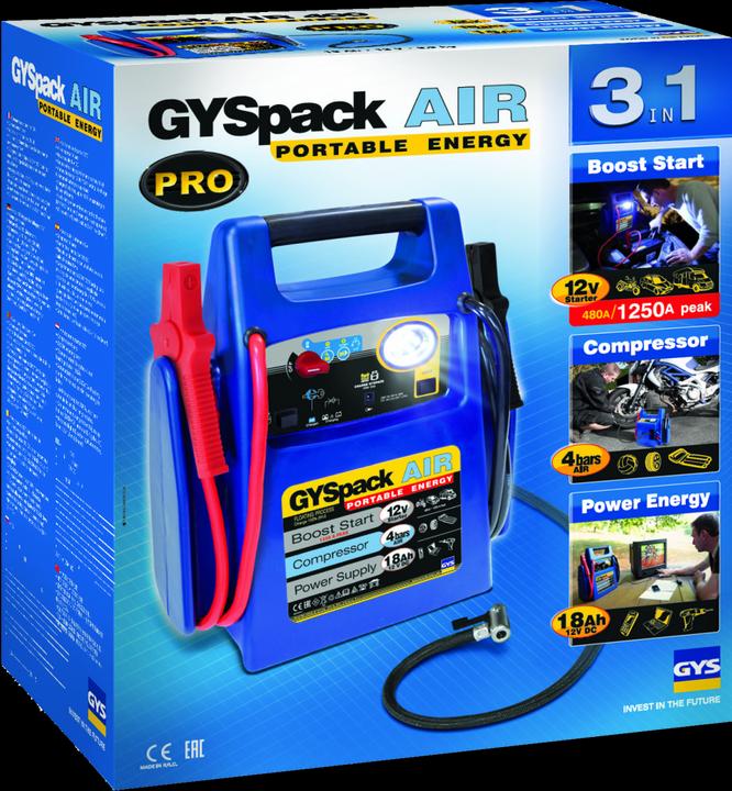Image du produit GYS Chargeur de batterie Gyspack Air 400 (1250 A, 18000 mAh)