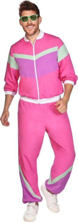 Actual product image Amscan 80s retro tracksuit pink unisex (XL)