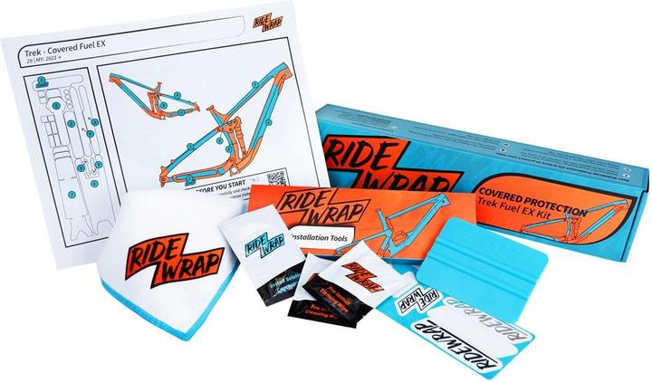 Ride Wrap RideWrap Gloss Covered Frame Protection Kit designed to fit 2020-2021 Trek Fuel EX (Taille unique)