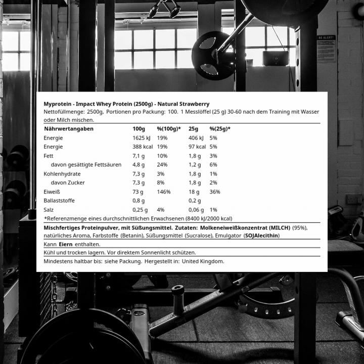 Actual product image MyProtein Impact Whey Protein (Natural Strawberry, 1 pcs., 2500 g)