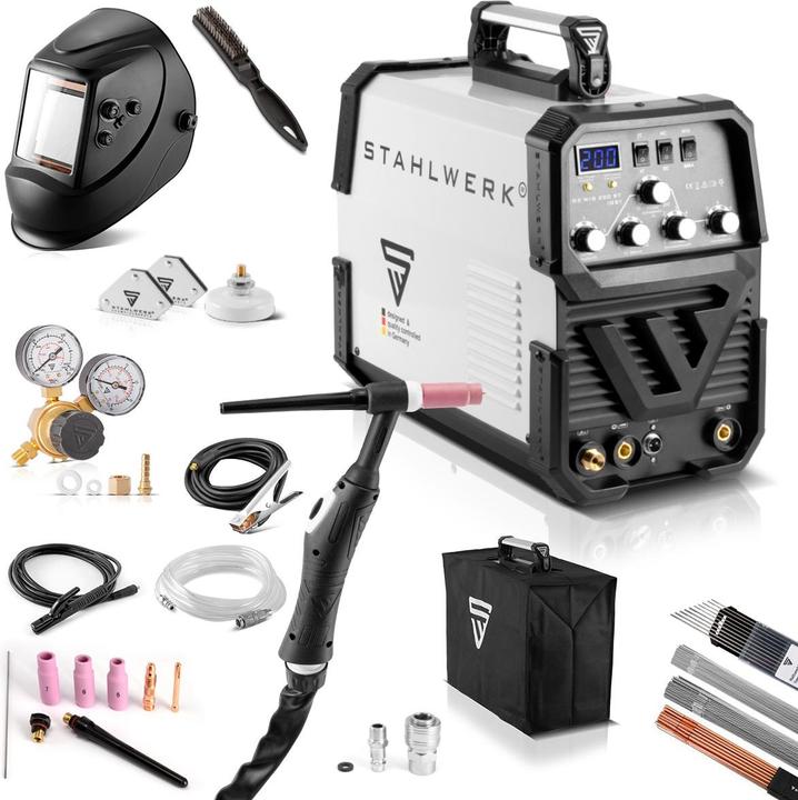 Produktbild Stahlwerk Kombi Schweissgerät AC/DC WIG 200 ST IGBT Vollausstattung 200 Ampere