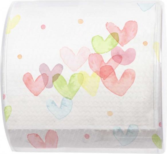 Produktbild CreaDiva Toilettenpapier Herz Pastell (1 x)