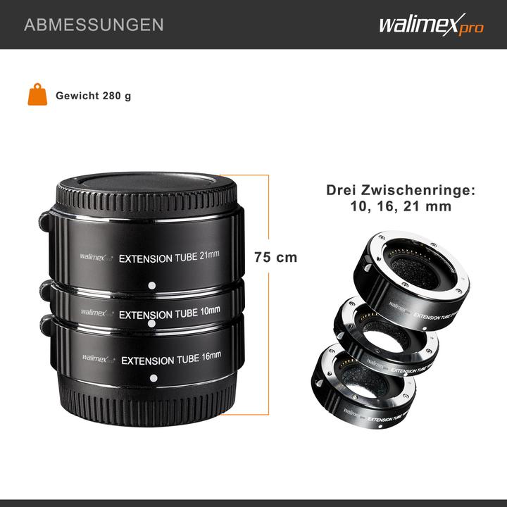 Immagine prodotto Walimex Set automatico di anelli intermedi