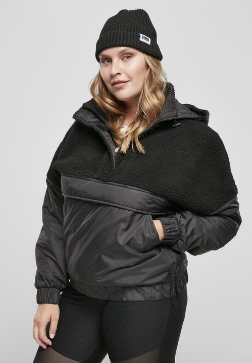 Actual product image Urban Classics Ladies Sherpa Mix Pull Over Jacket (M)