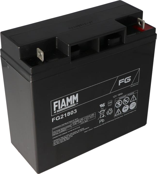 Image du produit Fiamm FG21803 Batterie 12V 18Ah, ne convient pas comme batterie de démarrage (12 V, 18 Ah)