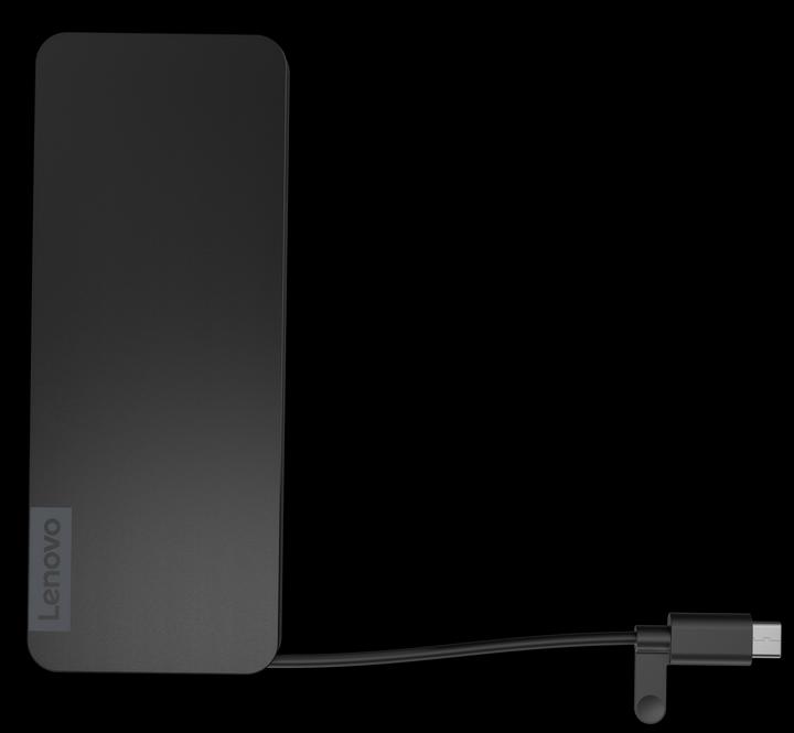 Actual product image Lenovo Usb-C Slim Travel (USB-C, 8 Ports)