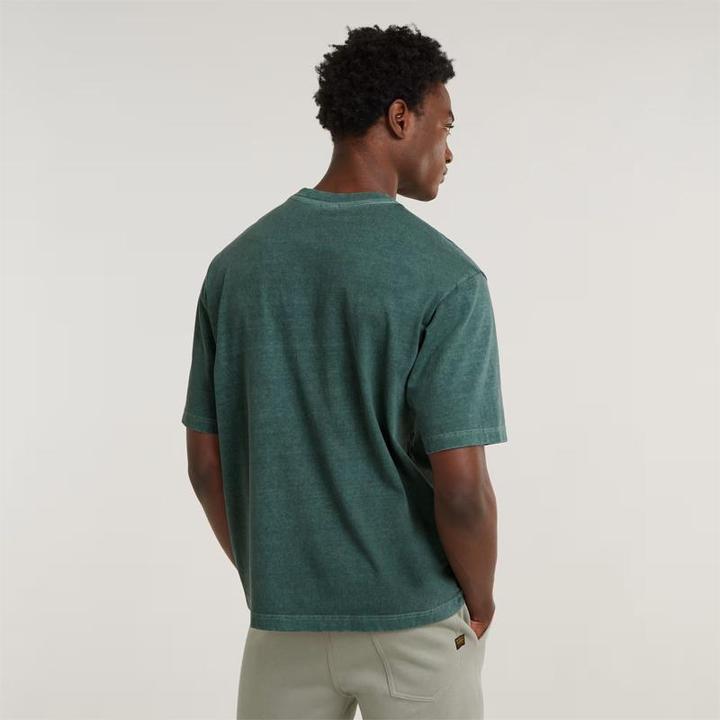Image du produit G-Star t-hirt carré urteint au centre de la poitrine g-tar (S)