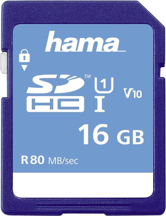 Produktbild Hama Sdhc (16 GB, SDHC, U1, UHS-I)