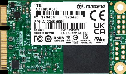 Image du produit Transcend MSA370 (1000 Go, mSATA)