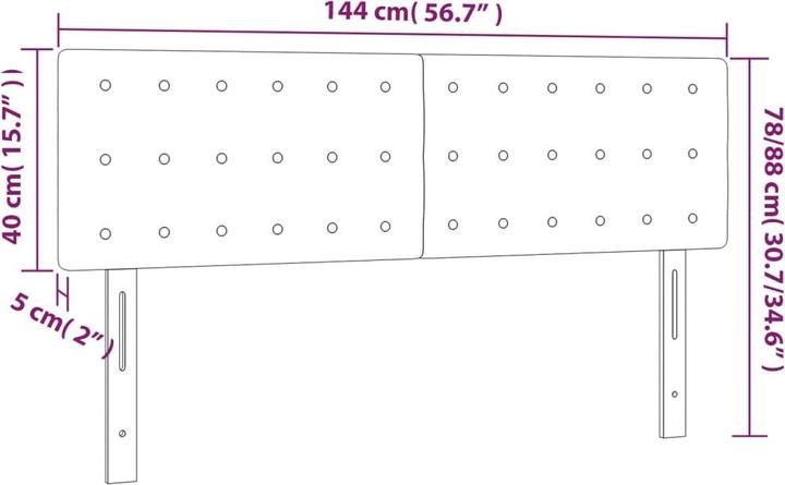 Image du produit VidaXL Kenzie (144 x 5 x 88 cm)