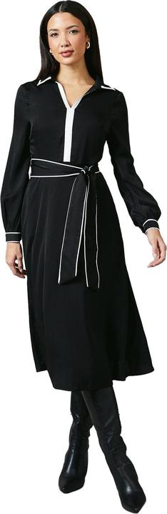 Actual product image Principles Womens/Ladies Contrast Detail Collared Midi Dress (42 D)