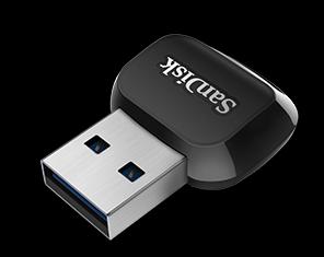 Actual product image SanDisk QuickFlow microSD Card USB-A Reader (USB-C 3.2 Gen 1)