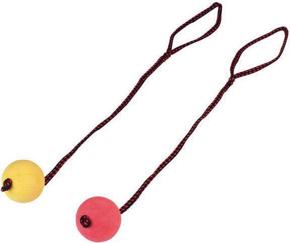 Actual product image Kerbl Sponge rubber ball on rope (Ball toy dog)