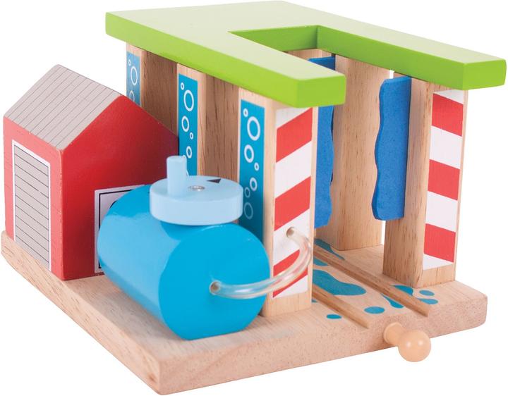 Immagine prodotto Bigjigs Sistemi di lavaggio delle rotaie in legno per treni