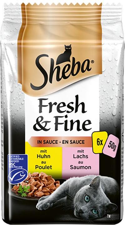 Actual product image Sheba Fresh and Fine in Sauce (Adult, 6 pcs., 300 g)