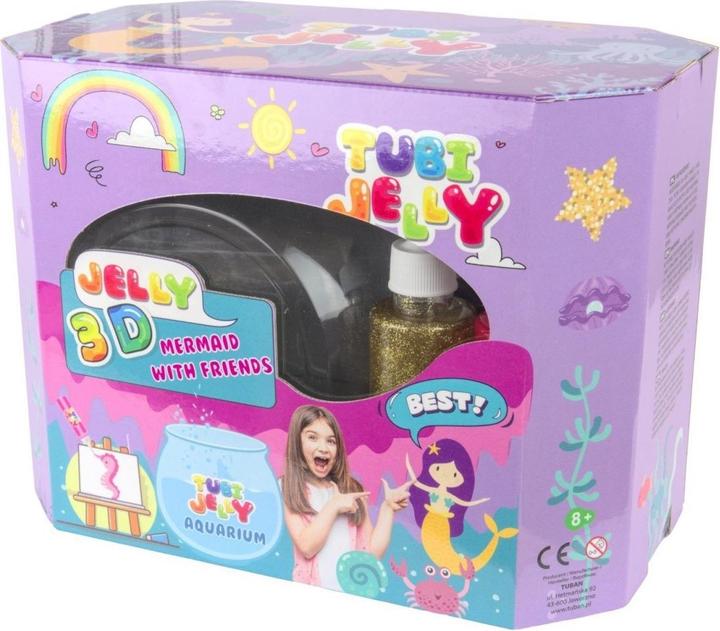 Produktbild Tuban 8 Farben Tubi Jelly Set mit kleinem Aquarium - Meerjungfrau