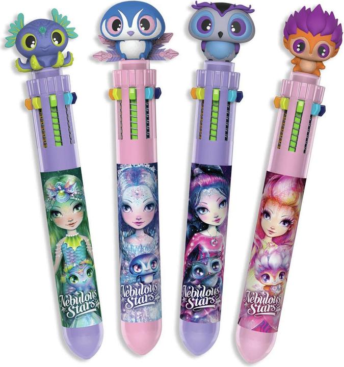 Nebulous Stars 10 color ball pen (Multicoloured, 4 x)