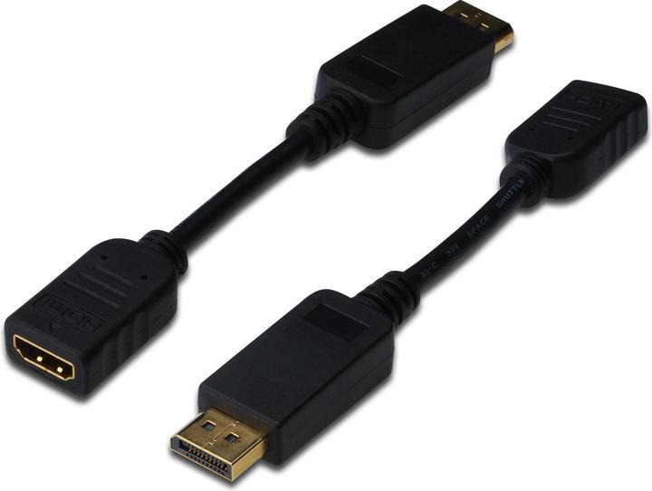 Productafbeelding Digitus DisplayPort adapterkabel, 0,15m (0.15 m, DisplayPort)