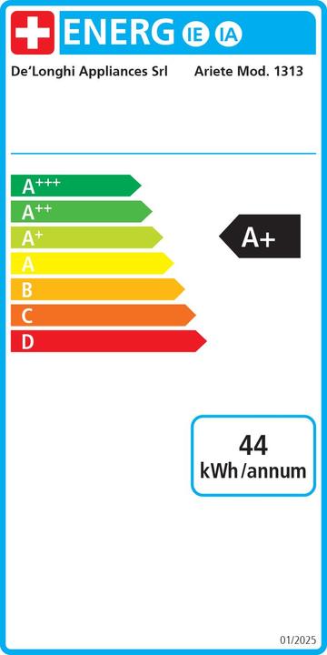 Etichetta energetica Ariete 1313/10
