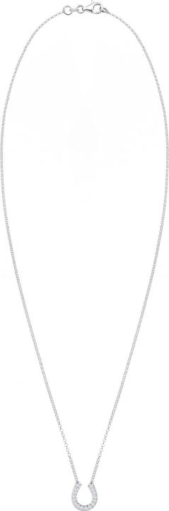 Image du produit Elli Collier fer à cheval chance zirconium 925 argent sterling (Argent sterling 925, Zircone, 45 cm)