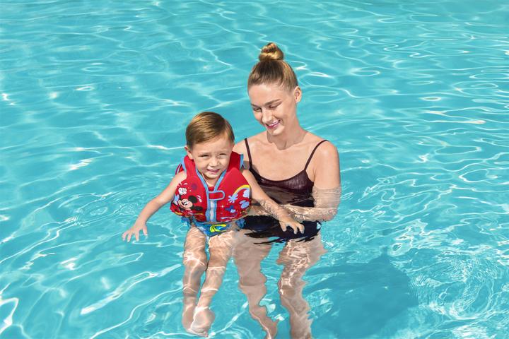 Actual product image Bestway Disney Junior Mickey & Friends Fabric Kids Swim Vest (M/L, 11 - 15 kg, 15 - 18 kg)