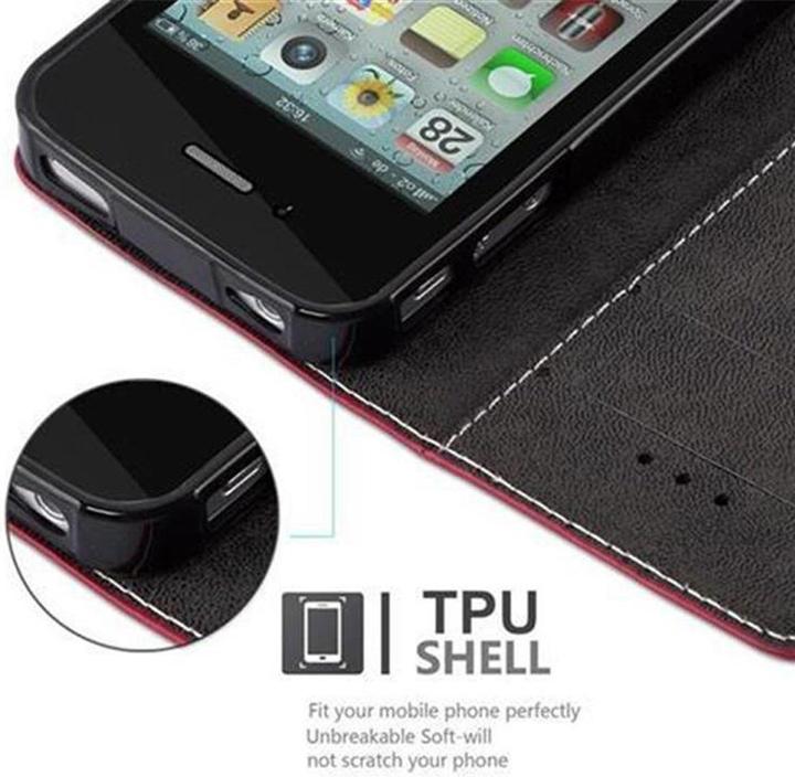 Actual product image Cadorabo Book X Wallet Cover (G4s, Apple iPhone 4)