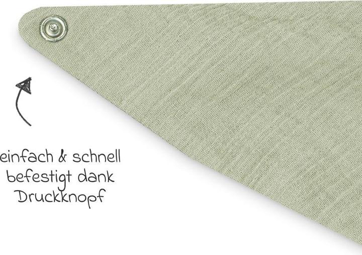 Actual product image Julius Zöllner Lime muslin triangular scarf
