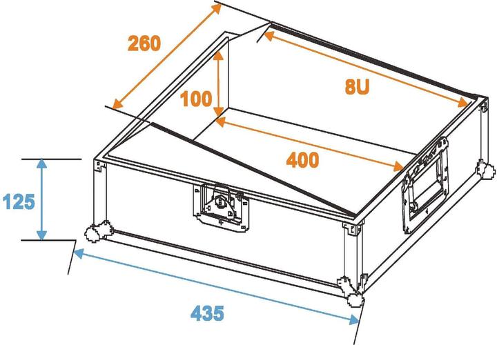 Actual product image Roadinger Mixer Case Road MCR-10 slant, bw (Accessories)