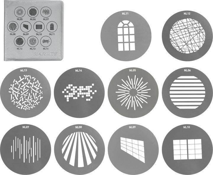 Nanlite Gobo Set 1 zu FM Mount Projektionsaufsatz (Diverse)
