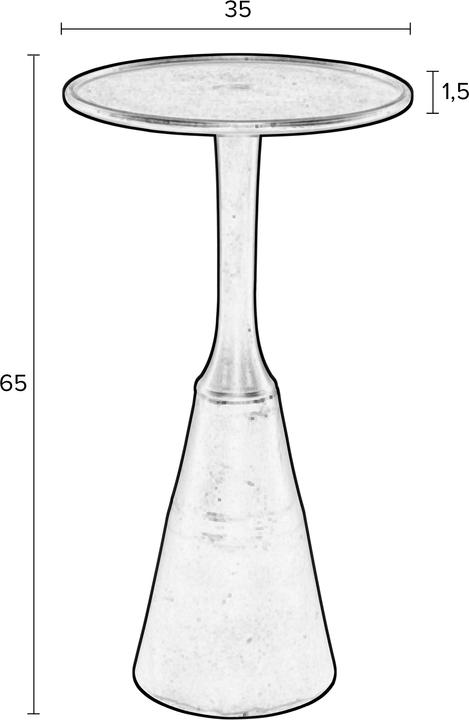 Actual product image White Label Living Table (35 x 35 x 65 cm)