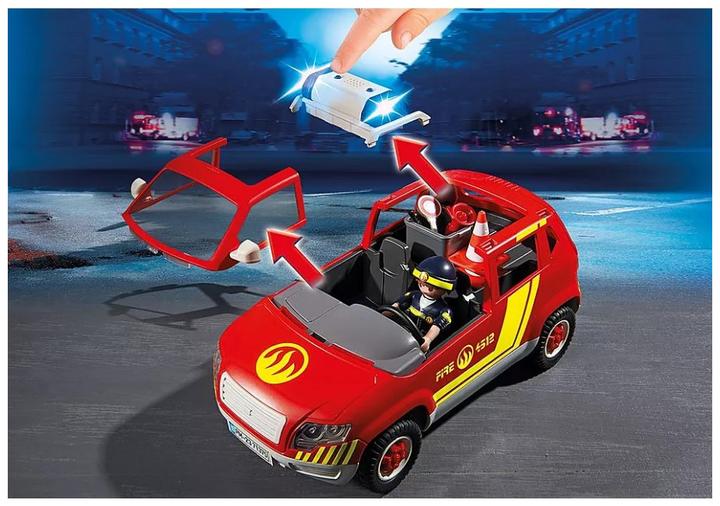 Productafbeelding Playmobil 71375 Brandweerauto met licht en geluid (71375, Playmobil Stad Actie)