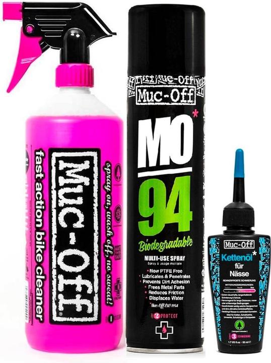 Image du produit Muc-Off Laver, protéger et lubrifier (1450 ml, Huile de chaîne, Nettoyant pour vélo, Ensemble de soins)