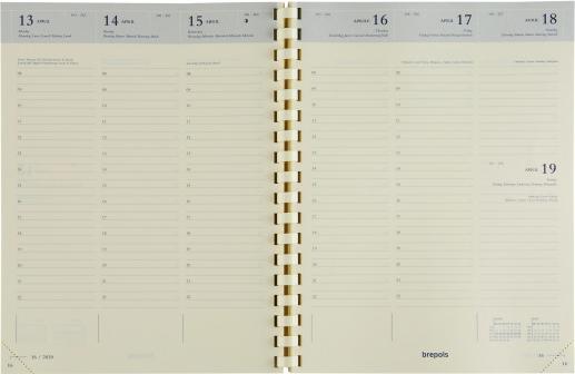 Actual product image Brepols Agenda Timing Maverick 2023 AVTO80303 brown, 1W/2S, 17.1x22cm (A5, German, Dutch, Italian, English, French)