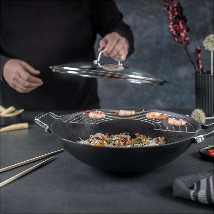 Produktbild Kuhn Rikon Jampur (36 cm, Wok Pfanne, Gusseisen)