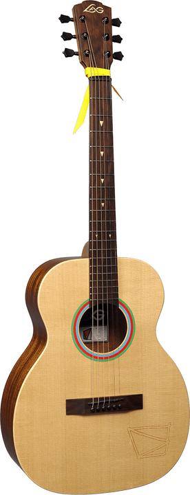 Actual product image Lâg Guitars Vianney Signature Travel (Semi acoustic guitar, Mahogany, Spruce)