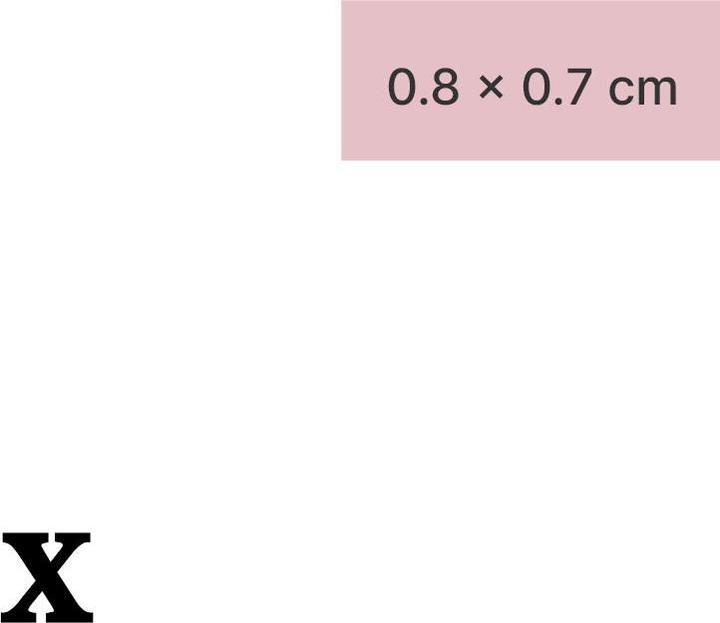 Produktbild minink Temporäres Tattoo – Kleinbuchstabe: x
