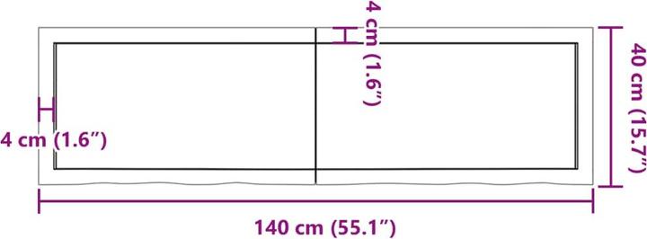 Immagine prodotto VidaXL Saba (140 x 40 x 4 cm)