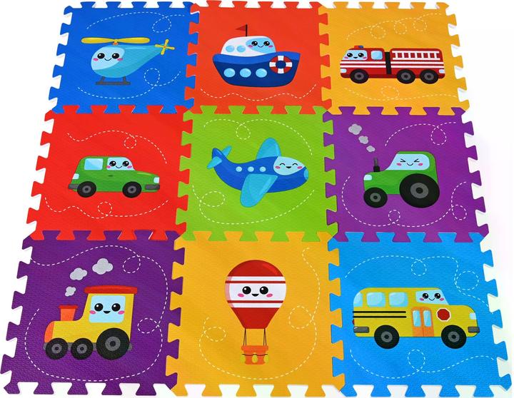 Produktbild Knorrtoys Puzzlematte - „Fahrzeuge“/9-tlg./30 cm (86 x 86 cm)