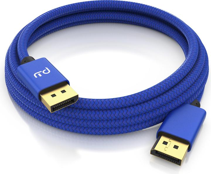 Produktbild Primewire DisplayPort Kabel, 8K Premium DP 1.4 Monitor Kabel, 8k 7680x4320 @ 60 Hz / 4k 3840 x 2160 120Hz (1 m, DisplayPort)