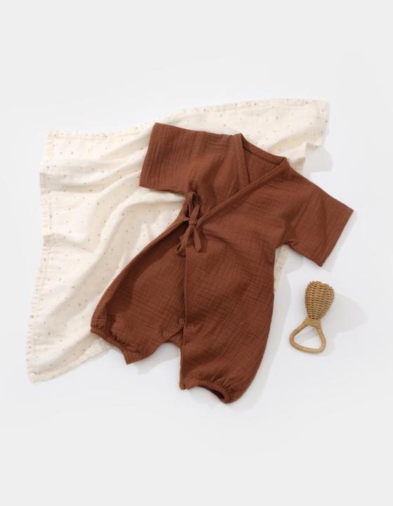 Produktbild BabyCosy Zweireihiger, kurzärmliger Strampler (68)