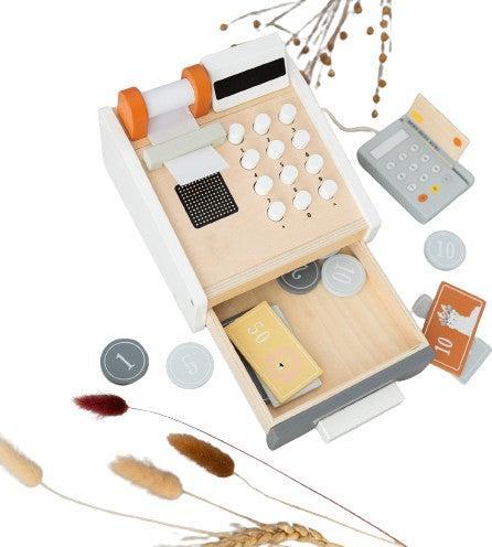 Activity Board Holzspielzeug Registrierkasse, Holzkasse, Holzspielzeug, Jungengeschenk, Jungen-Taufgeschenk