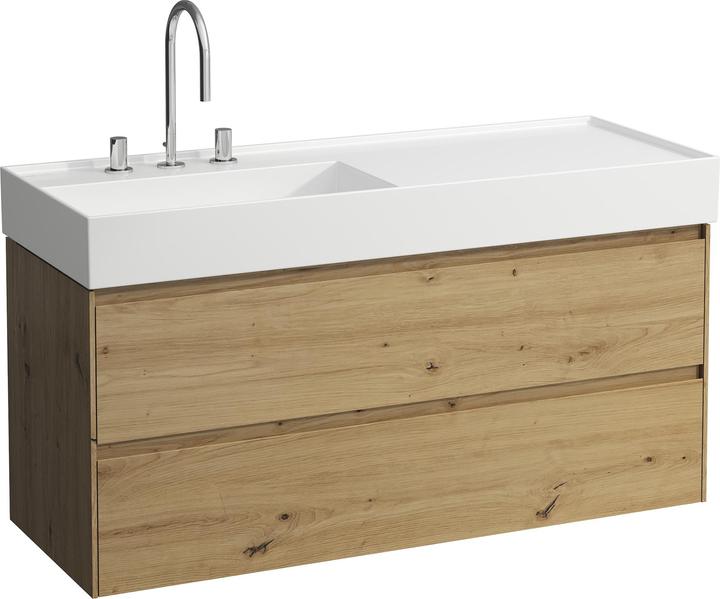 Actual product image Laufen Lani for Kartell washbasin base, 2 drawers, 1180x450x515mm, for H813332, H403972112