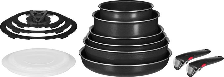Immagine prodotto Tefal Ingenio Easy Cook Clean Set di pentole da 13 pezzi (28 cm, Set di pentole e padelle da cucina, Acciaio inossidabile, Alluminio)